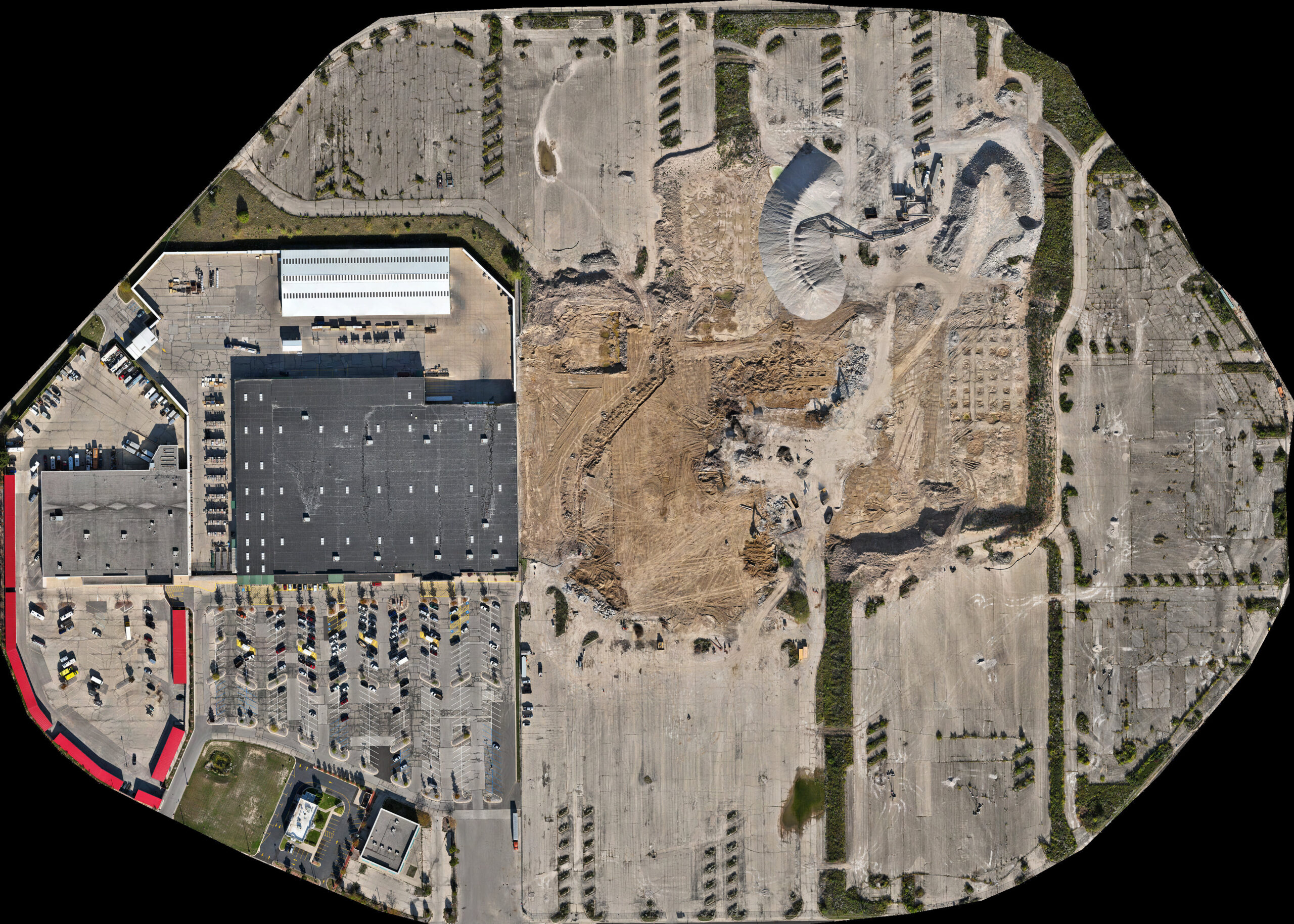 85-acre drone mapping orthomosaic of the Northridge Circle site in Milwaukee, Wisconsin
