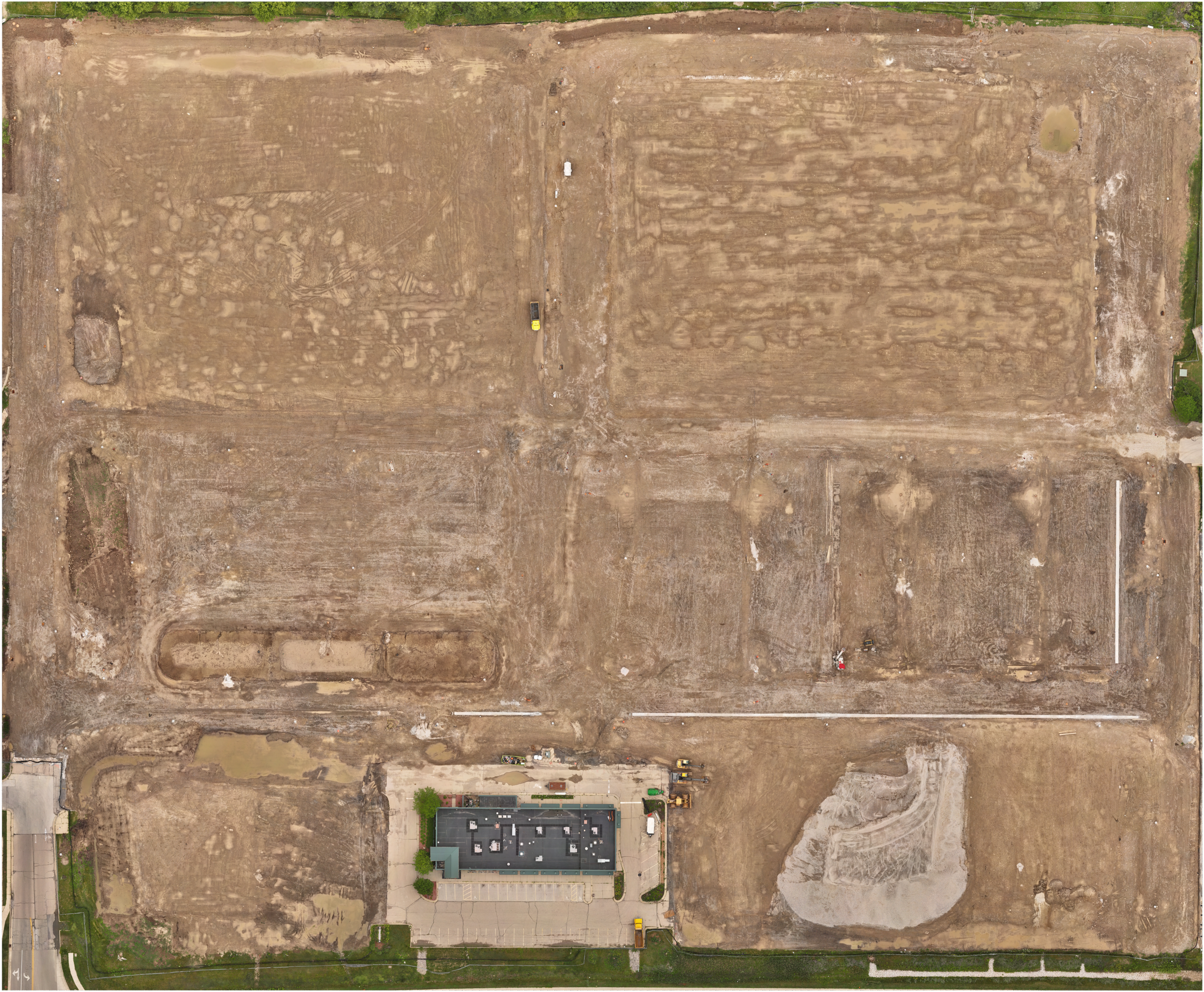 Baseline drone mapping orthomosaic of the Woodsonia redevelopment project in Brown Deer, Wisconsin